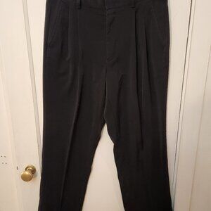 mens black straight legged dress pants sz 34/30